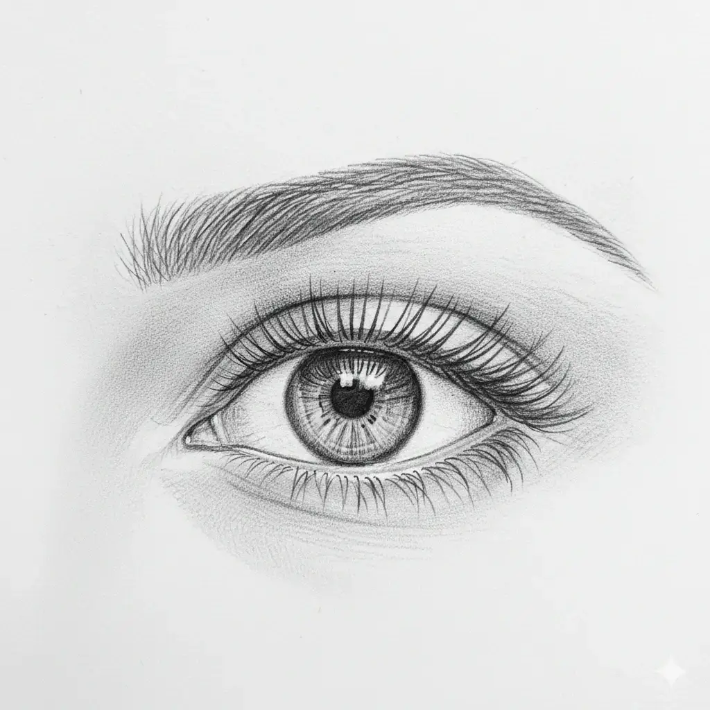 Reference example used to compare upturned eyes and downturned eyes