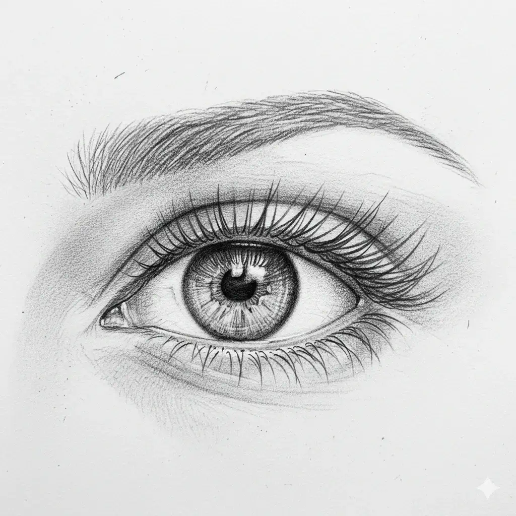 Exemplo de referencia de olhos redondos usado nos recursos do Eye Shape Detector